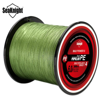 SeaKnight TriPoseidon Series 4 Strands 300M PE Braided Fishing Line (8-60LB) – Smooth Carp Multifilament